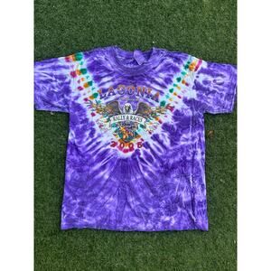 Vintage 2005 Laconia Motorcycle Rally Tie-Dye T-Shirt – L